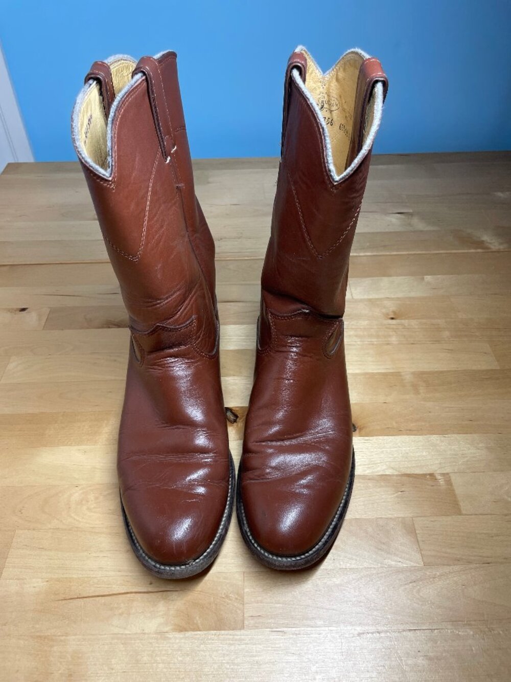 Justin roper boots - L3756 chestnut - 7.5 B